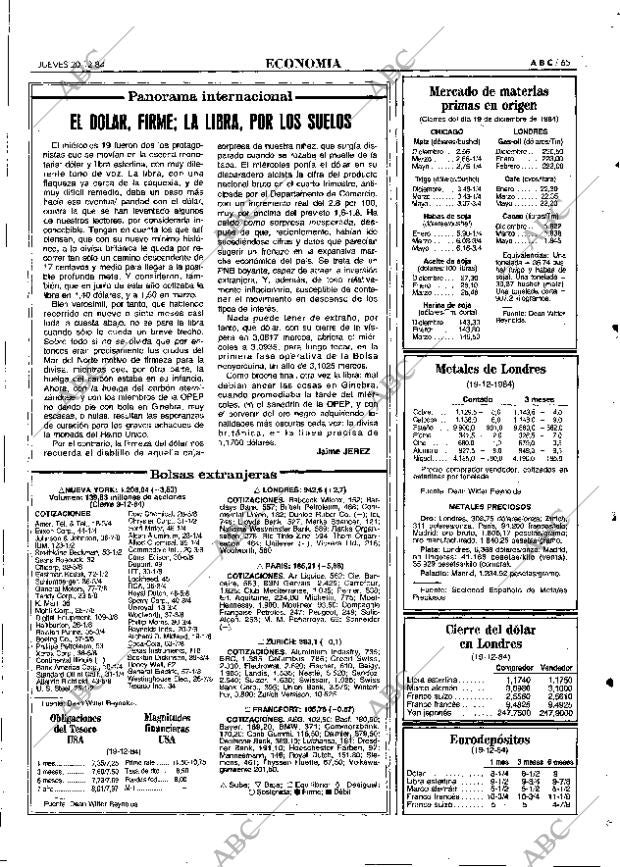 ABC MADRID 20-12-1984 página 65
