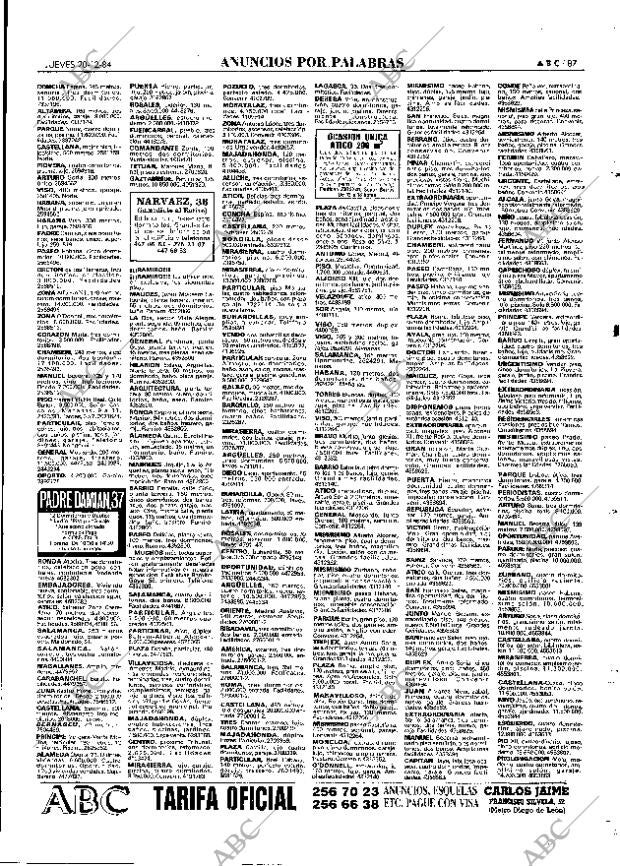 ABC MADRID 20-12-1984 página 87