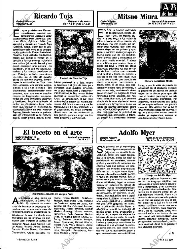 ABC MADRID 21-12-1984 página 109