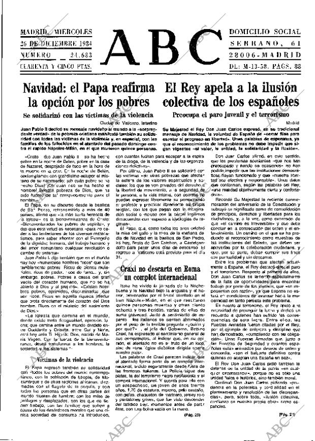 ABC MADRID 26-12-1984 página 13