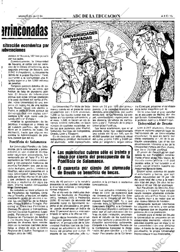 ABC MADRID 26-12-1984 página 45