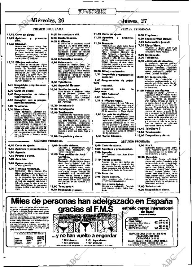 ABC MADRID 26-12-1984 página 86