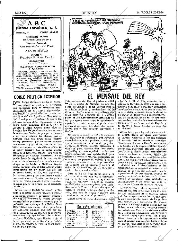 ABC SEVILLA 26-12-1984 página 16