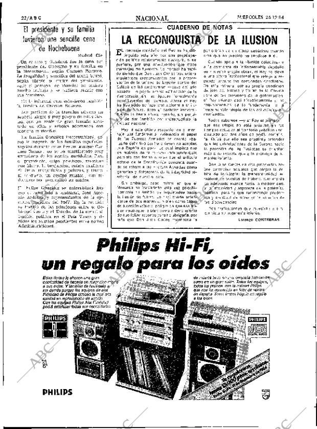 ABC SEVILLA 26-12-1984 página 22
