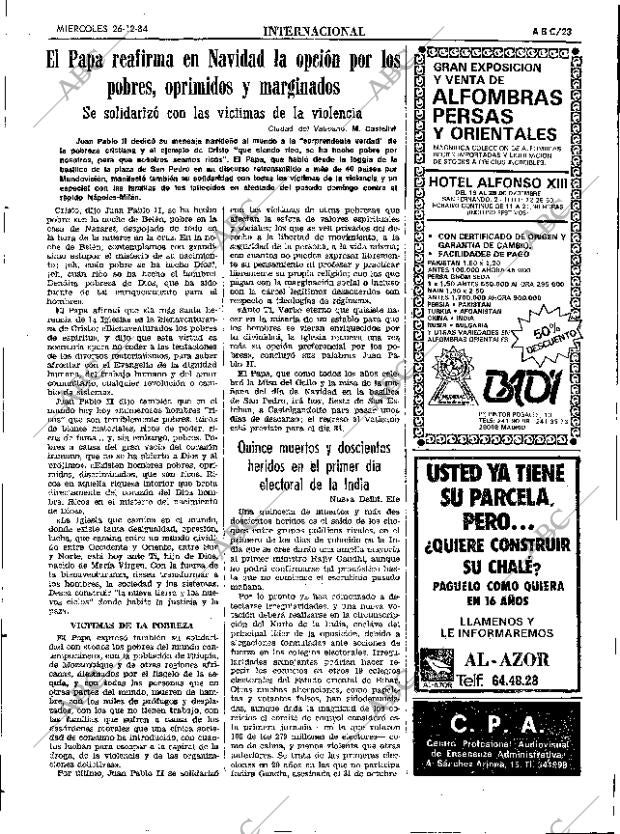 ABC SEVILLA 26-12-1984 página 23