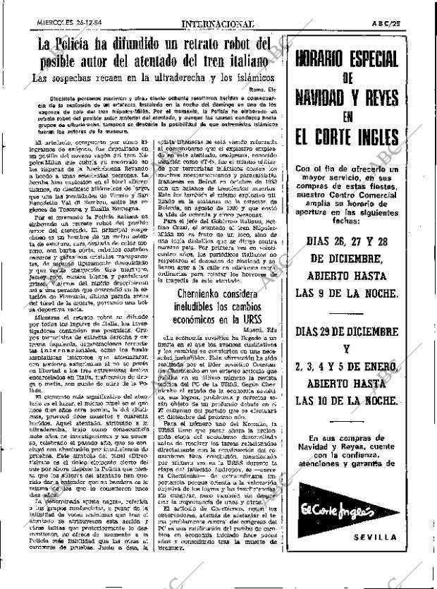 ABC SEVILLA 26-12-1984 página 25