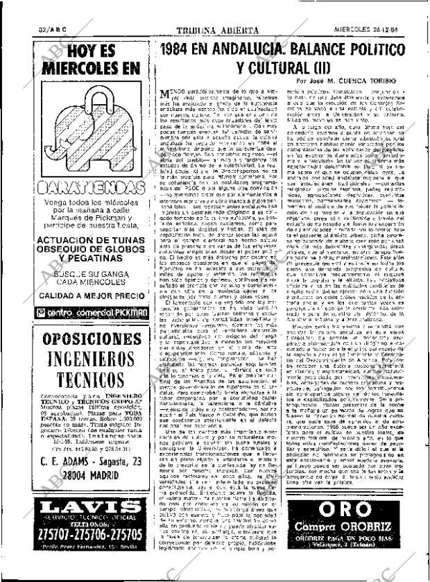 ABC SEVILLA 26-12-1984 página 32