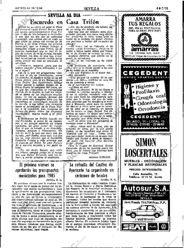 ABC SEVILLA 26-12-1984 página 35