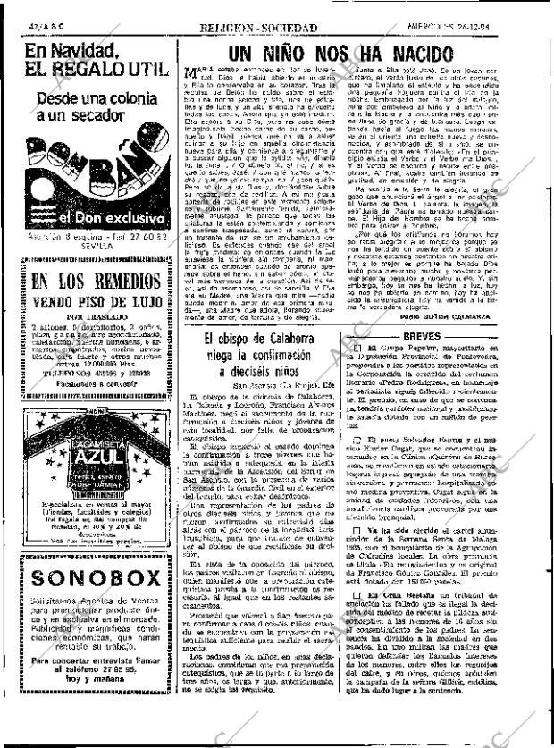 ABC SEVILLA 26-12-1984 página 42