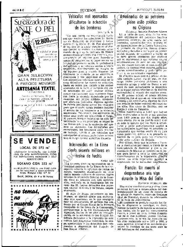 ABC SEVILLA 26-12-1984 página 44