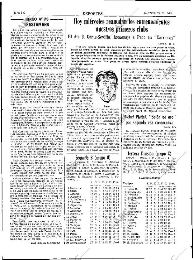 ABC SEVILLA 26-12-1984 página 46