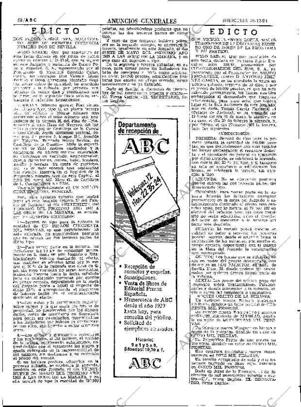 ABC SEVILLA 26-12-1984 página 58