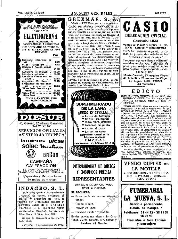 ABC SEVILLA 26-12-1984 página 59