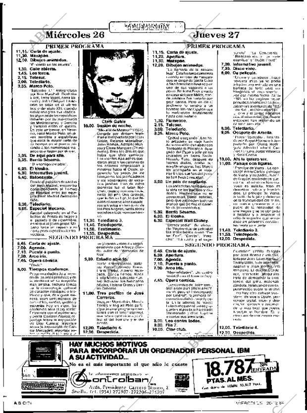 ABC SEVILLA 26-12-1984 página 74