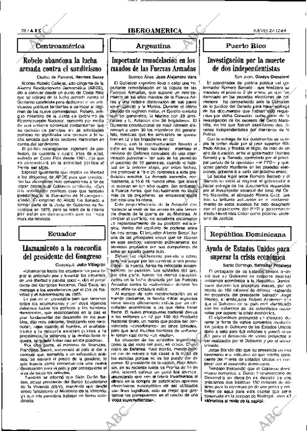 ABC MADRID 27-12-1984 página 28