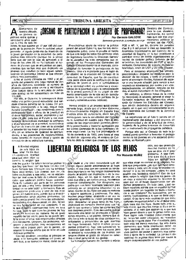 ABC MADRID 27-12-1984 página 30