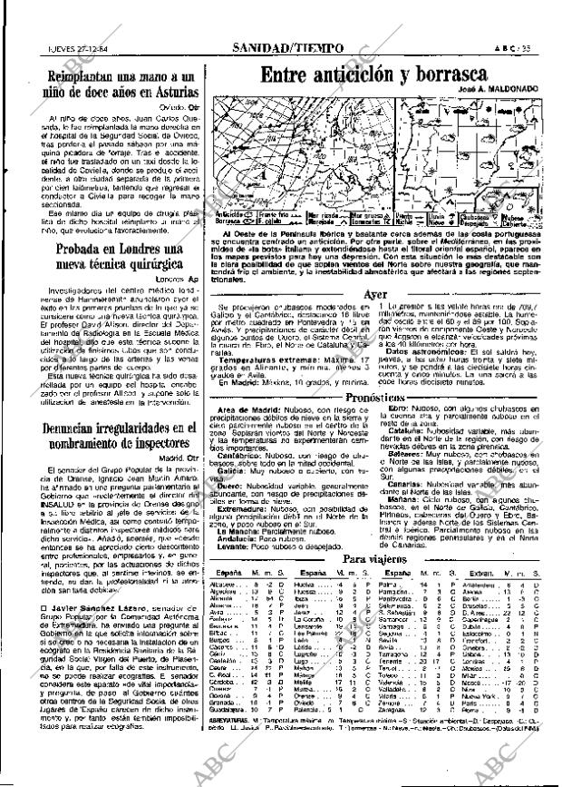 ABC MADRID 27-12-1984 página 35