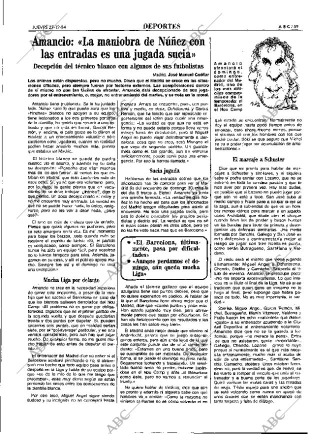 ABC MADRID 27-12-1984 página 59