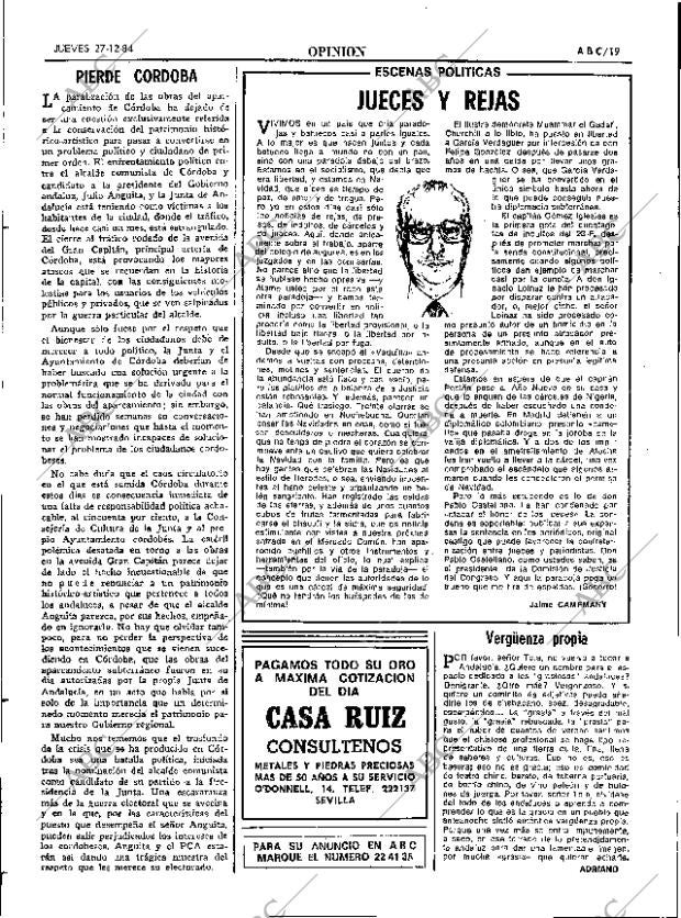 ABC SEVILLA 27-12-1984 página 19