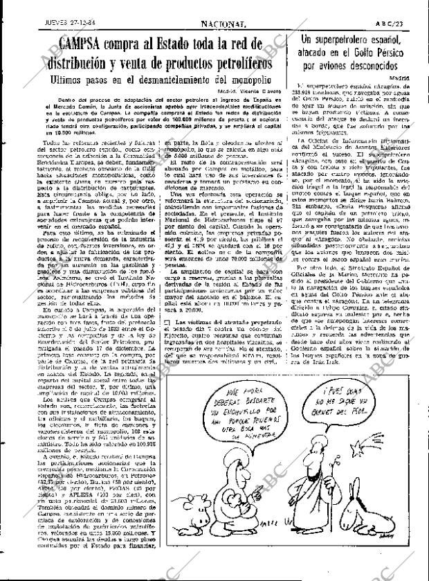 ABC SEVILLA 27-12-1984 página 23