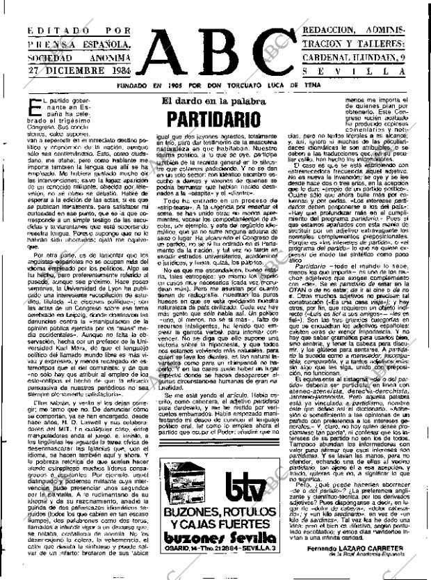ABC SEVILLA 27-12-1984 página 3