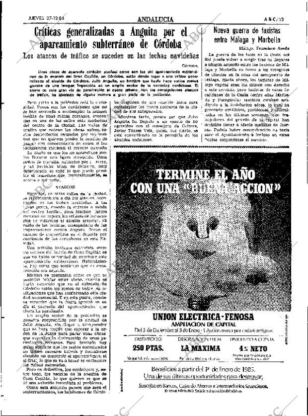 ABC SEVILLA 27-12-1984 página 33