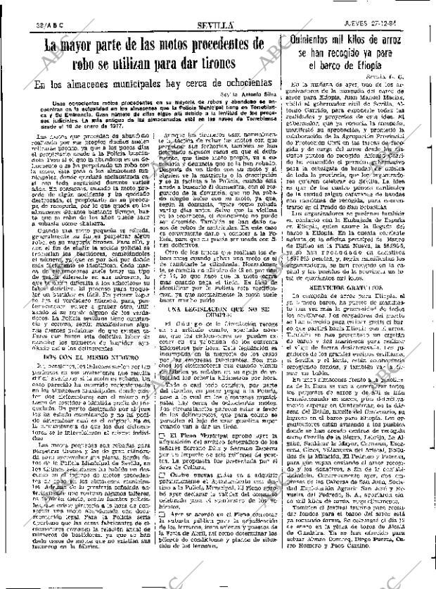 ABC SEVILLA 27-12-1984 página 38