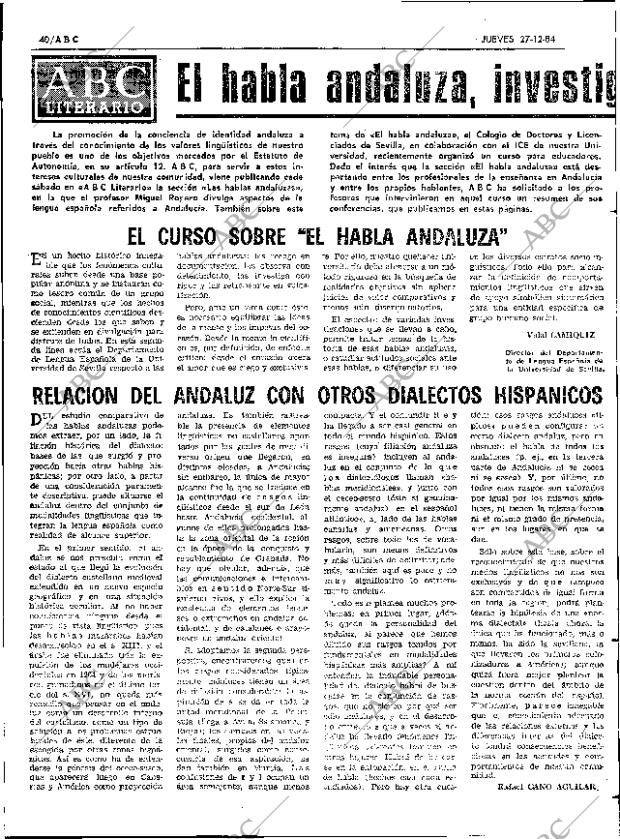 ABC SEVILLA 27-12-1984 página 40