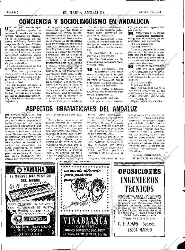 ABC SEVILLA 27-12-1984 página 42