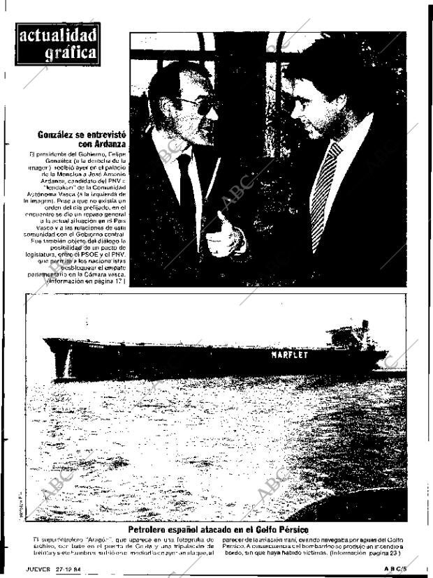 ABC SEVILLA 27-12-1984 página 5