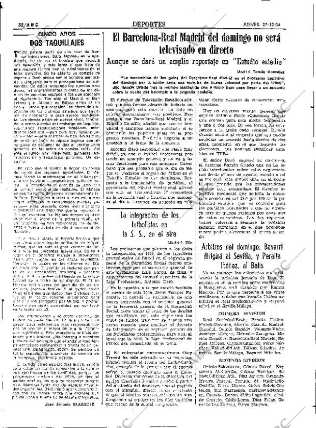ABC SEVILLA 27-12-1984 página 52