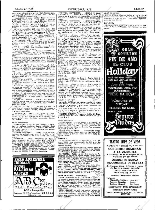 ABC SEVILLA 27-12-1984 página 57
