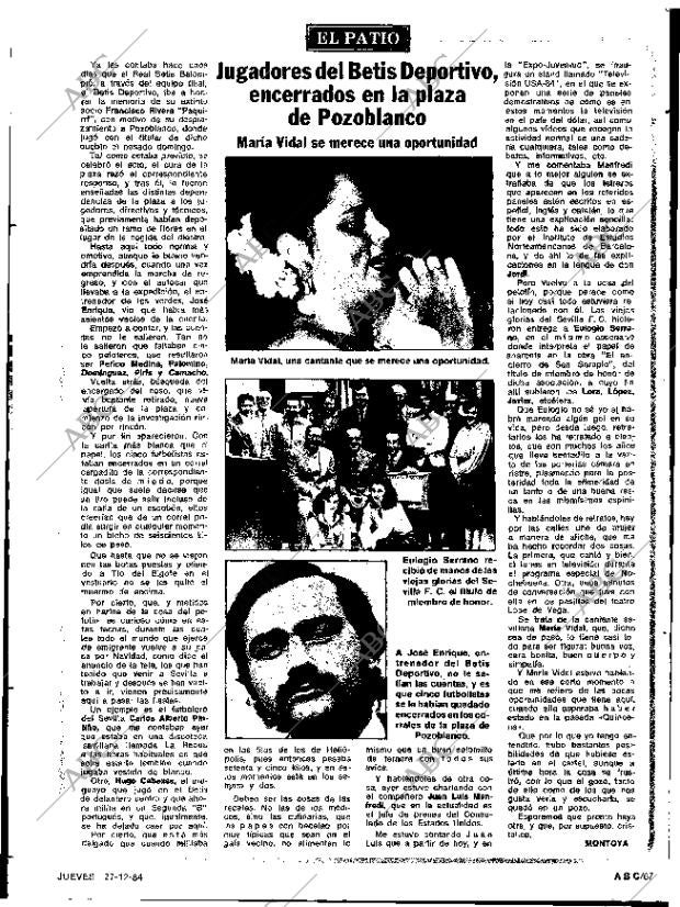 ABC SEVILLA 27-12-1984 página 67