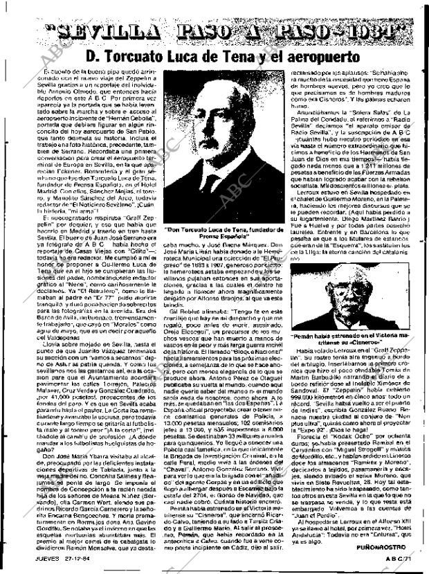 ABC SEVILLA 27-12-1984 página 71