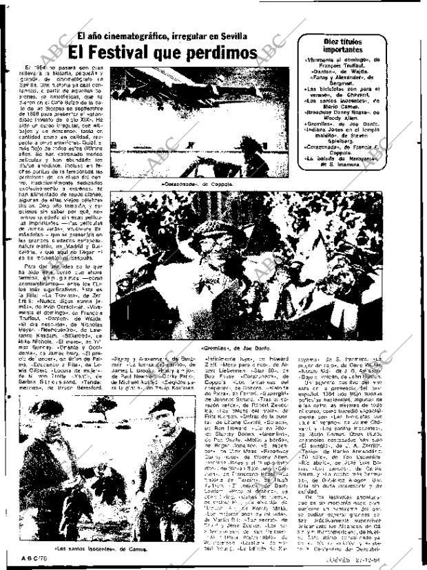 ABC SEVILLA 27-12-1984 página 76