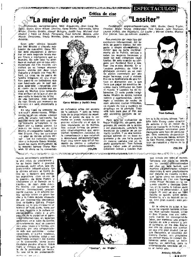 ABC SEVILLA 27-12-1984 página 77