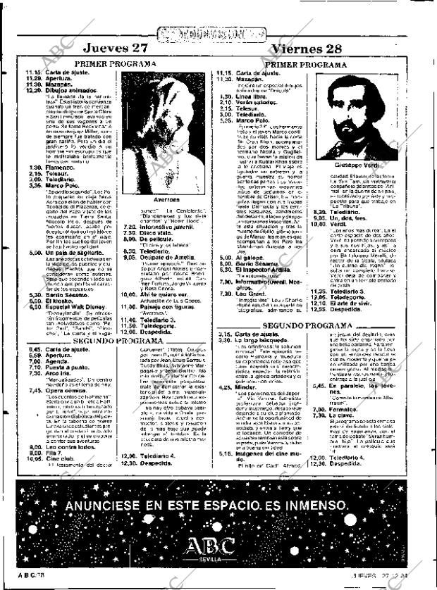 ABC SEVILLA 27-12-1984 página 78