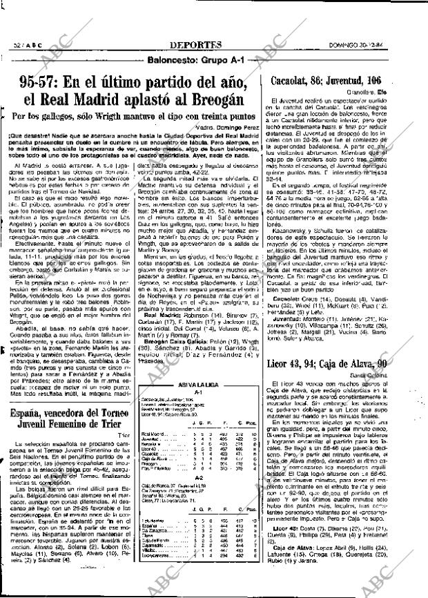 ABC MADRID 30-12-1984 página 52