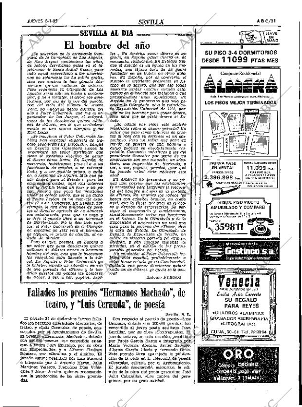 ABC SEVILLA 03-01-1985 página 31
