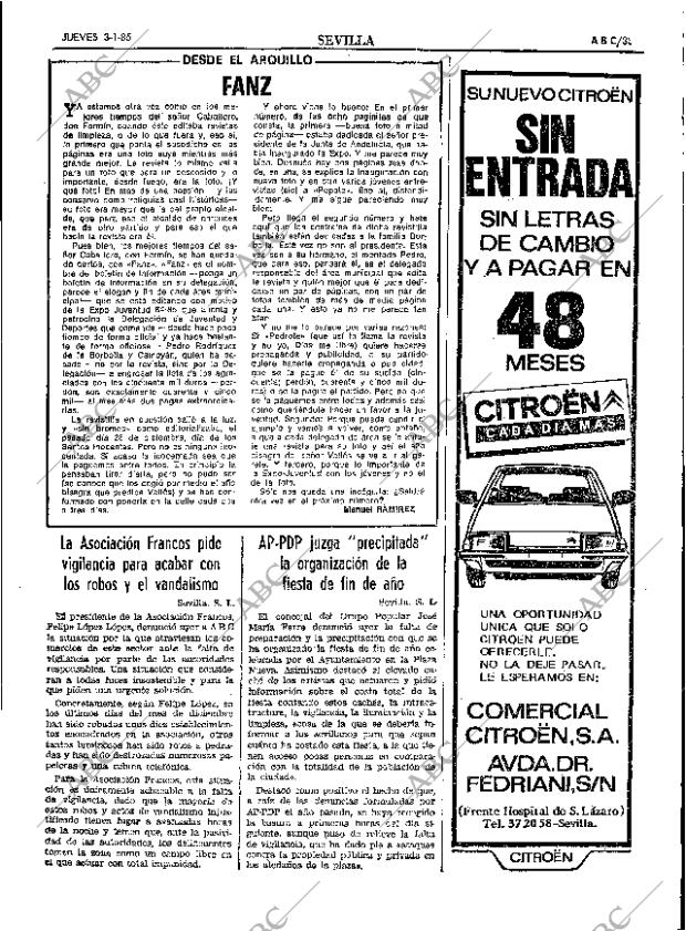 ABC SEVILLA 03-01-1985 página 33