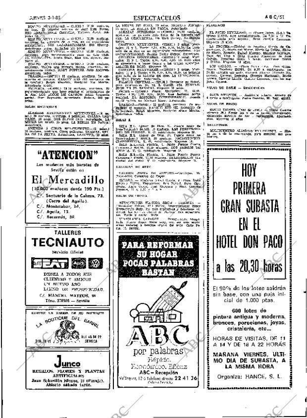 ABC SEVILLA 03-01-1985 página 51