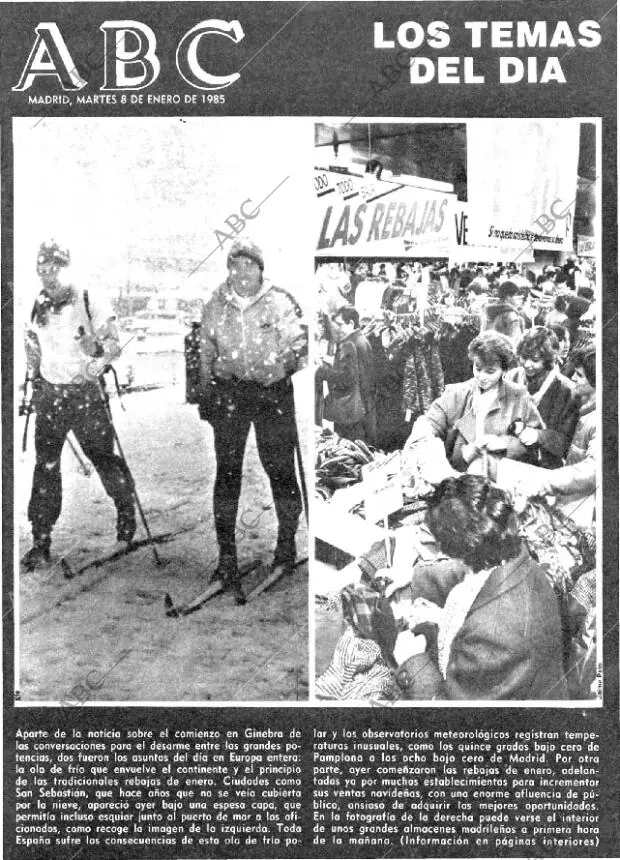 ABC MADRID 08-01-1985 página 1