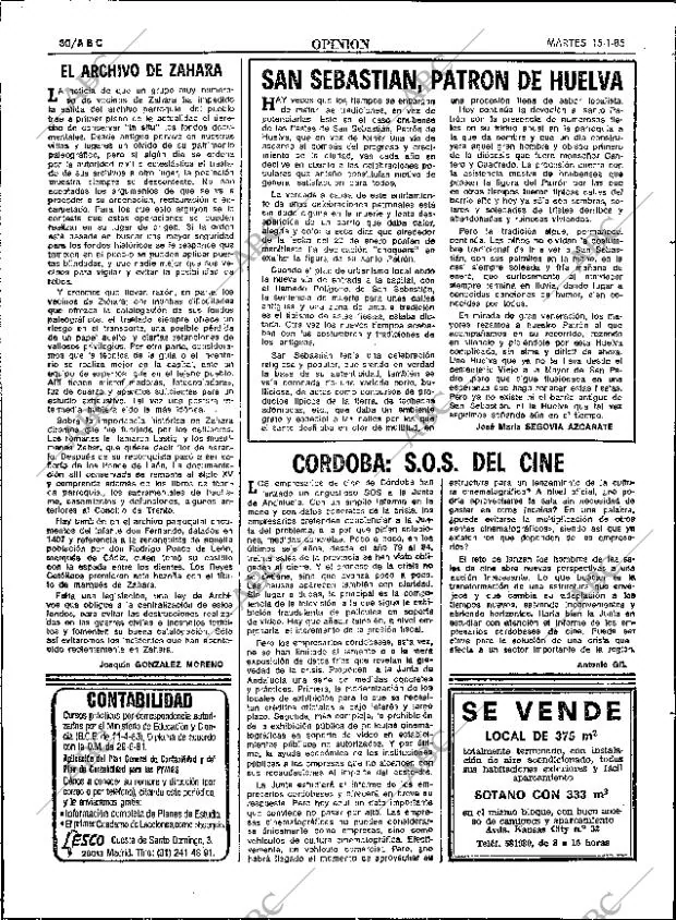 ABC SEVILLA 15-01-1985 página 30