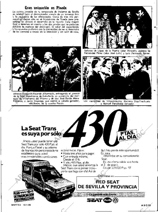 ABC SEVILLA 15-01-1985 página 89