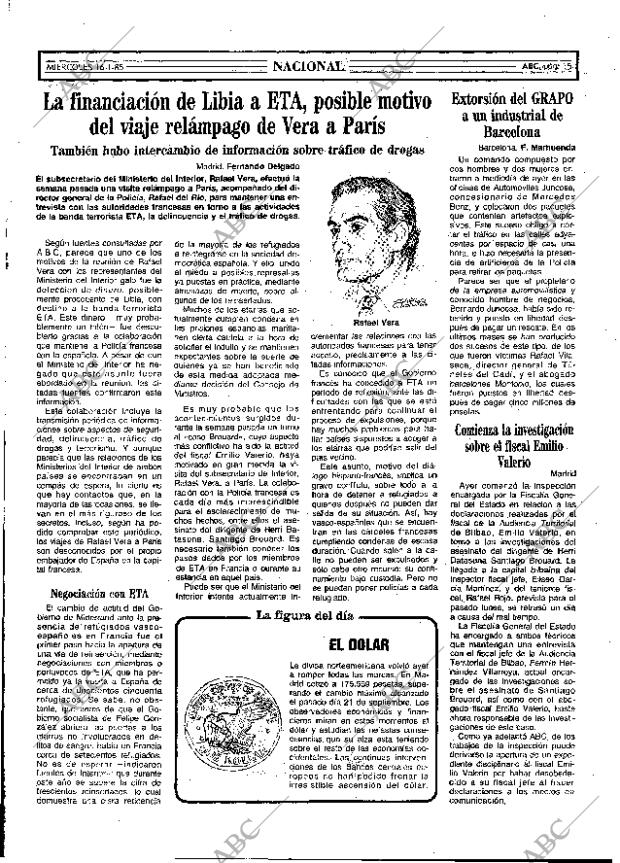 ABC MADRID 16-01-1985 página 15