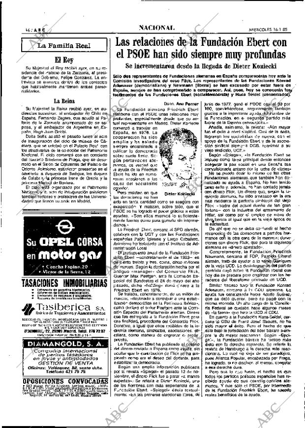ABC MADRID 16-01-1985 página 16