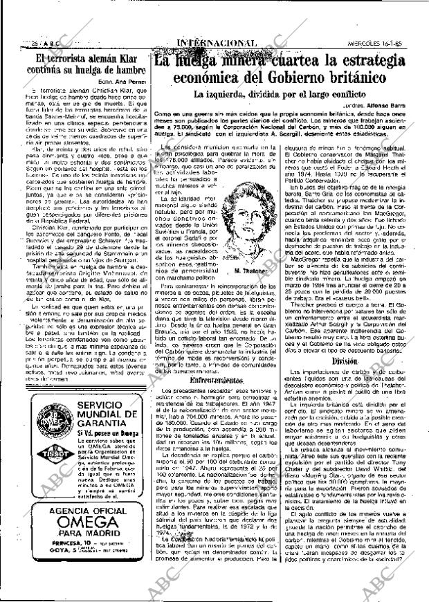 ABC MADRID 16-01-1985 página 26