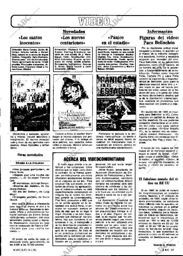 ABC MADRID 16-01-1985 página 87