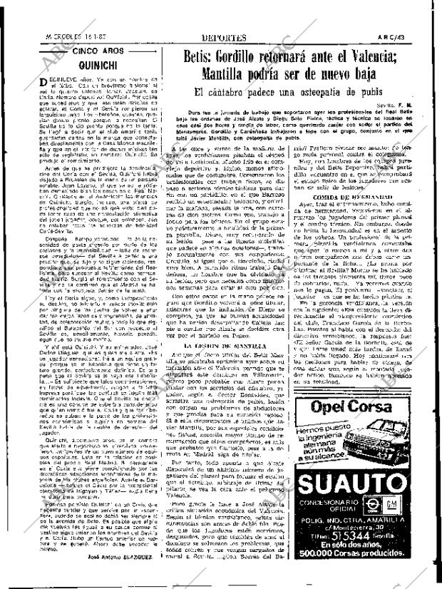 ABC SEVILLA 16-01-1985 página 43