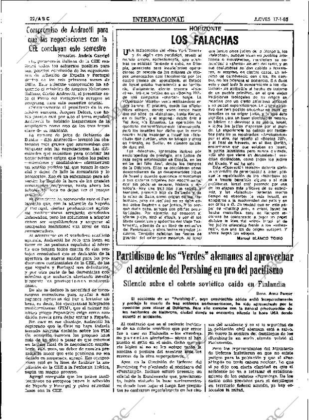 ABC SEVILLA 17-01-1985 página 22